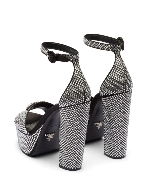 Prada  135mm crystal-studded platform sandals - Image 3