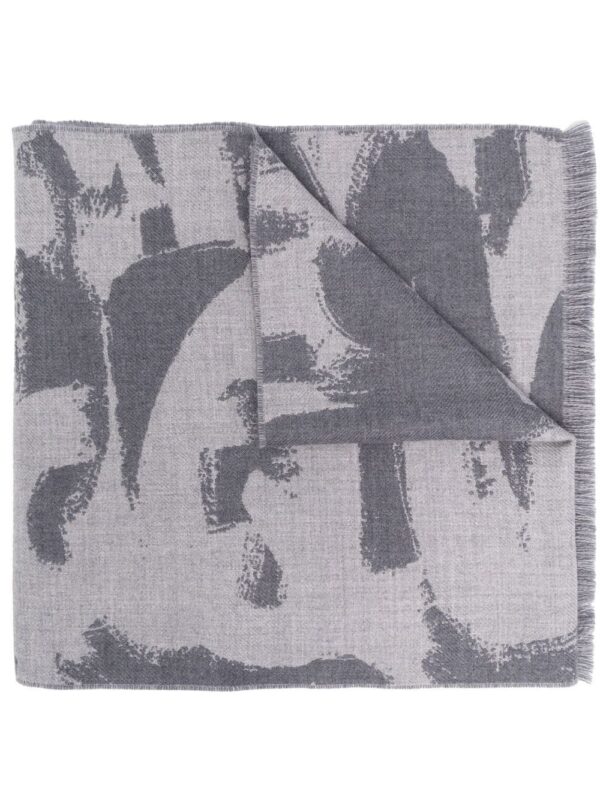 Alexander McQueen  Graffiti-print wool scarf
