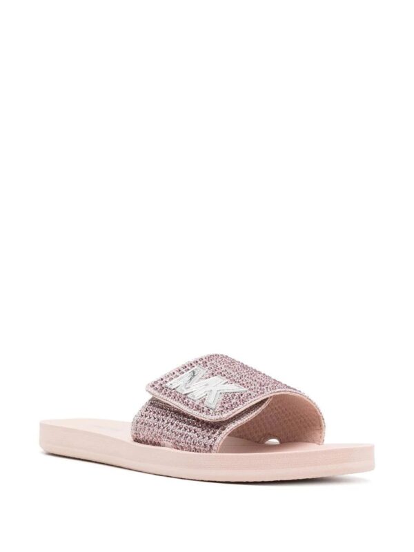 Michael Michael Kors  crystal-embellished logo sliders - Image 2