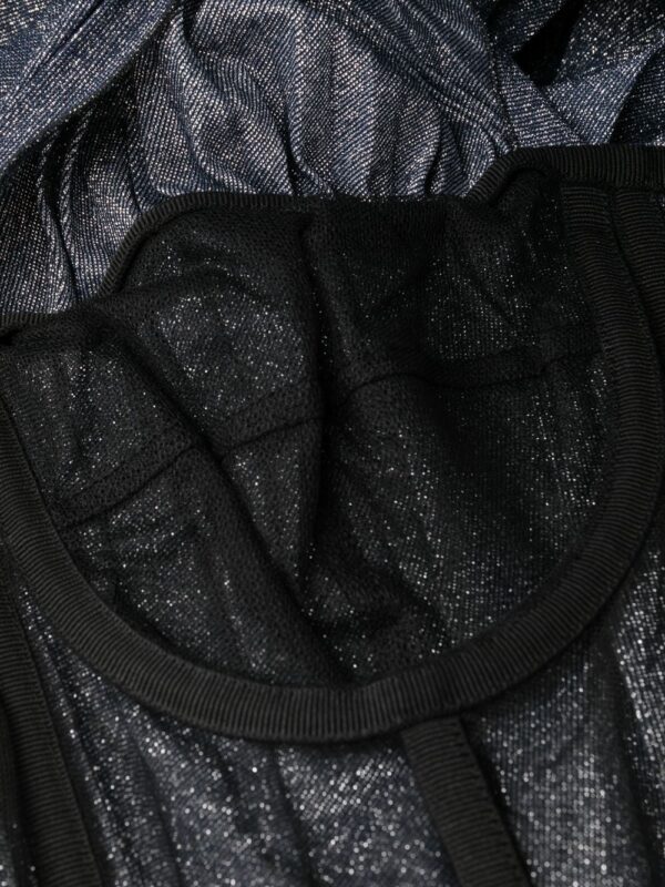 Dolce & Gabbana glittered off-shoulder dress - Image 6
