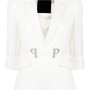 Philipp Plein  logo-plaque single-breasted blazer