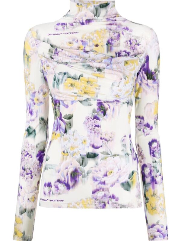 Off-White  Pattern print long-sleeve T-shirt