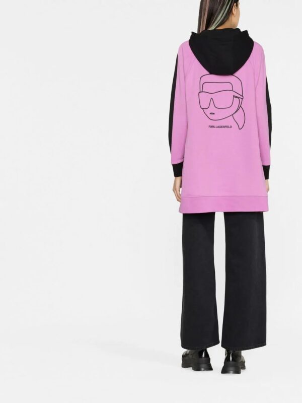 Karl Lagerfeld  Ikonik 2.0 Karl bicolour oversized hoodie - Image 2