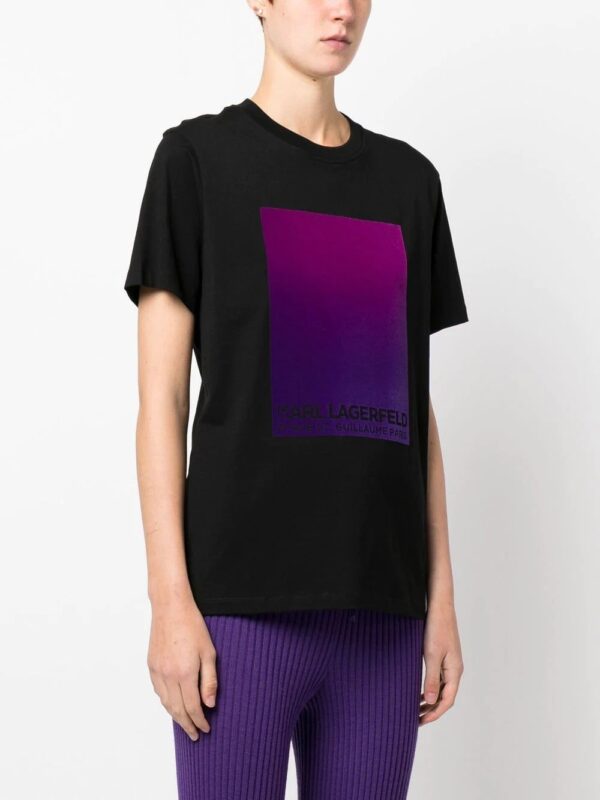 Karl Lagerfeld  flock-logo organic cotton T-shirt - Image 3