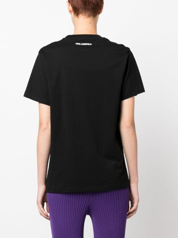 Karl Lagerfeld  flock-logo organic cotton T-shirt - Image 4