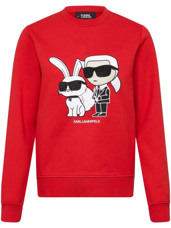 Karl Lagerfeld  Karl Choupette embroidered sweatshirt