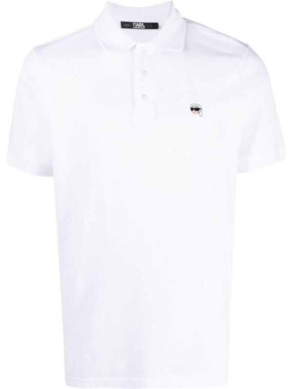 Karl Lagerfeld Ikonik embroidered polo shirt