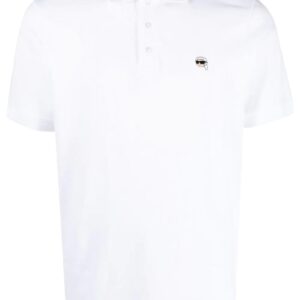 Karl Lagerfeld  Ikonik embroidered polo shirt