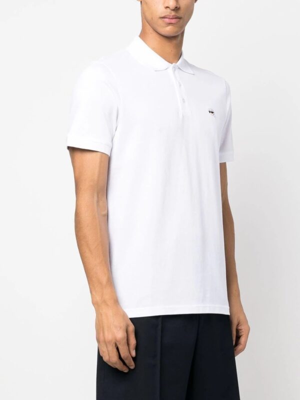 Karl Lagerfeld  Ikonik embroidered polo shirt - Image 3