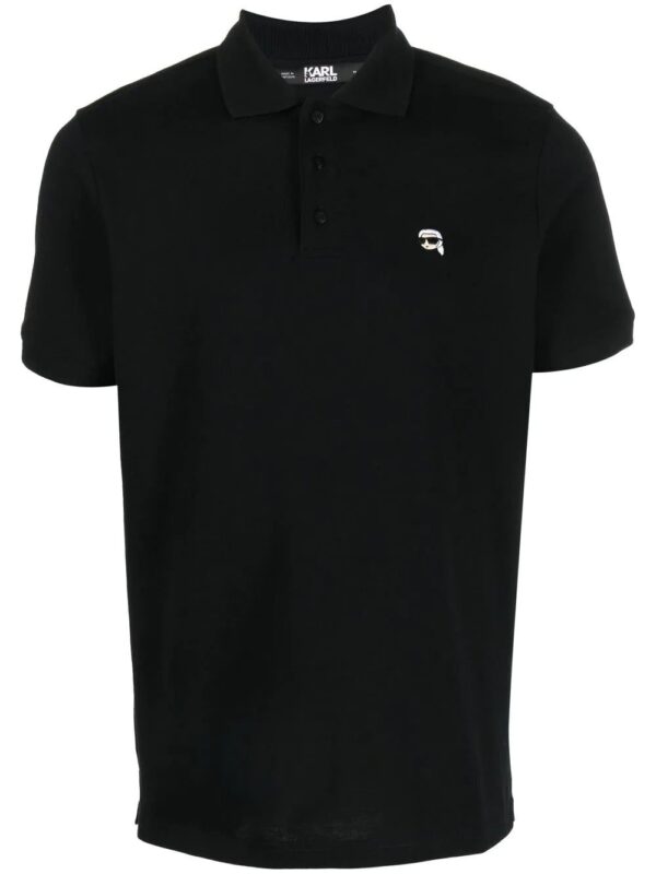 Karl Lagerfeld  Ikonik 2.0 embroidered polo shirt