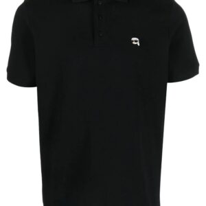 Karl Lagerfeld  Ikonik Patch organic-cotton polo shirt