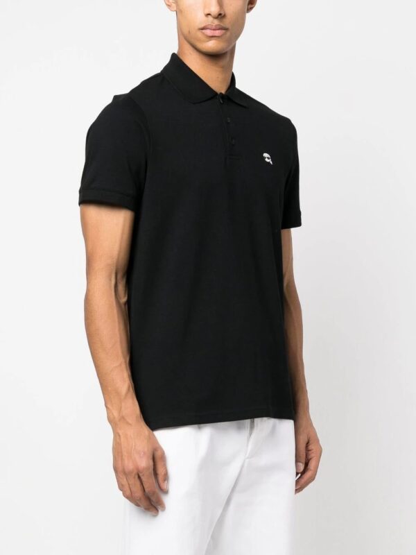 Karl Lagerfeld  Ikonik embroidered polo shirt - Image 3