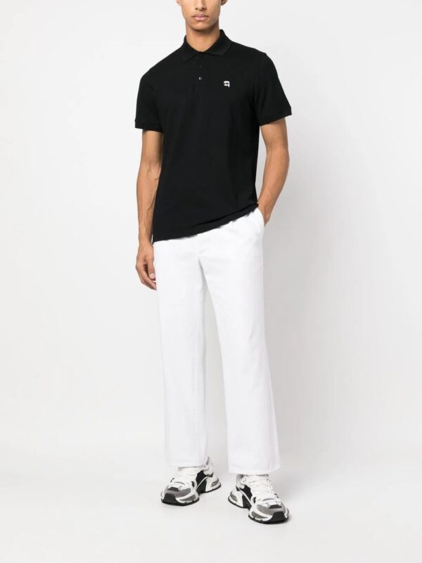Karl Lagerfeld  Ikonik Patch organic-cotton polo shirt - Image 2