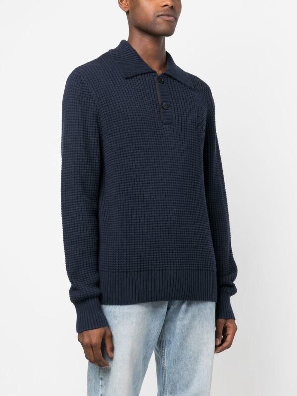Karl Lagerfeld button-front long-sleeved polo shirt - Image 3