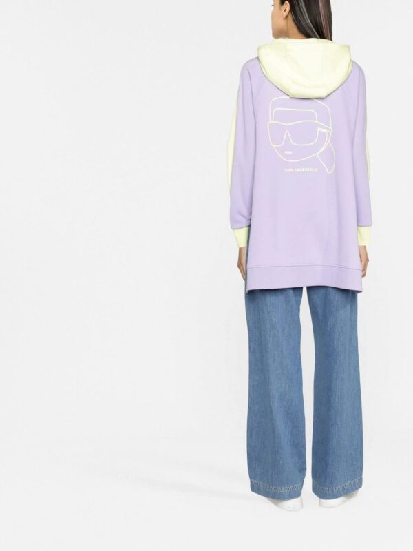Karl Lagerfeld  Ikonik 2.0 bicolour oversized hoodie - Image 2