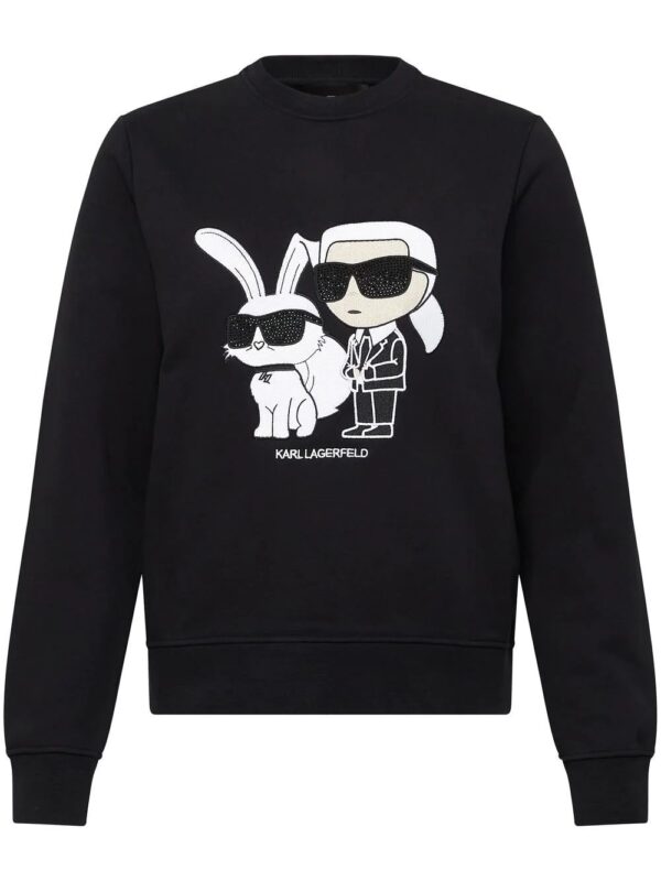Karl Lagerfeld  Karl Choupette embroidered sweatshirt