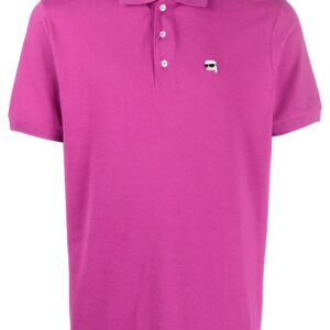 Karl Lagerfeld  Ikonik 2.0 embroidered polo shirt