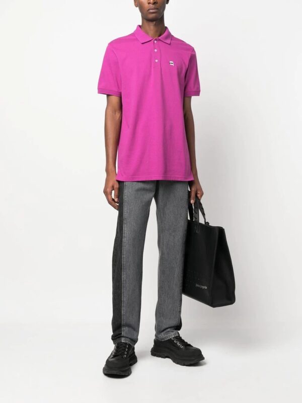 Karl Lagerfeld  Ikonik 2.0 embroidered polo shirt - Image 2