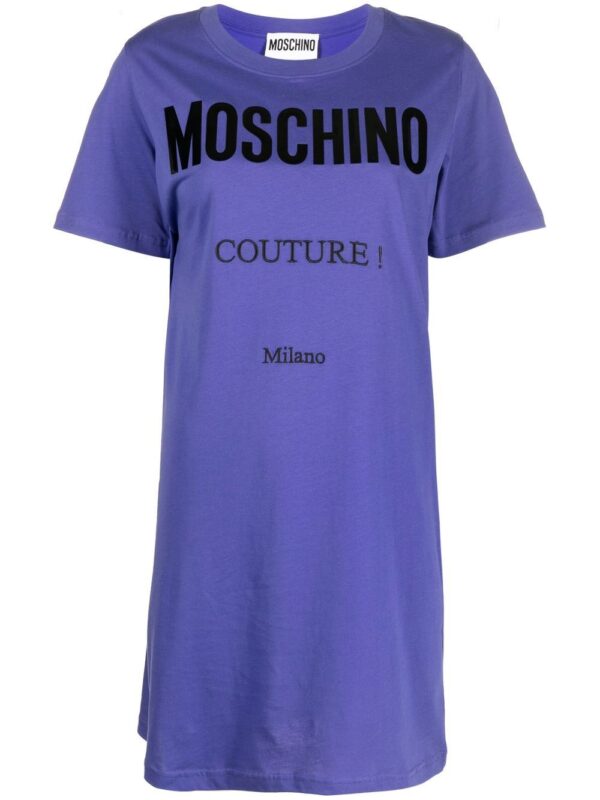 Moschino logo-print T-shirt dress