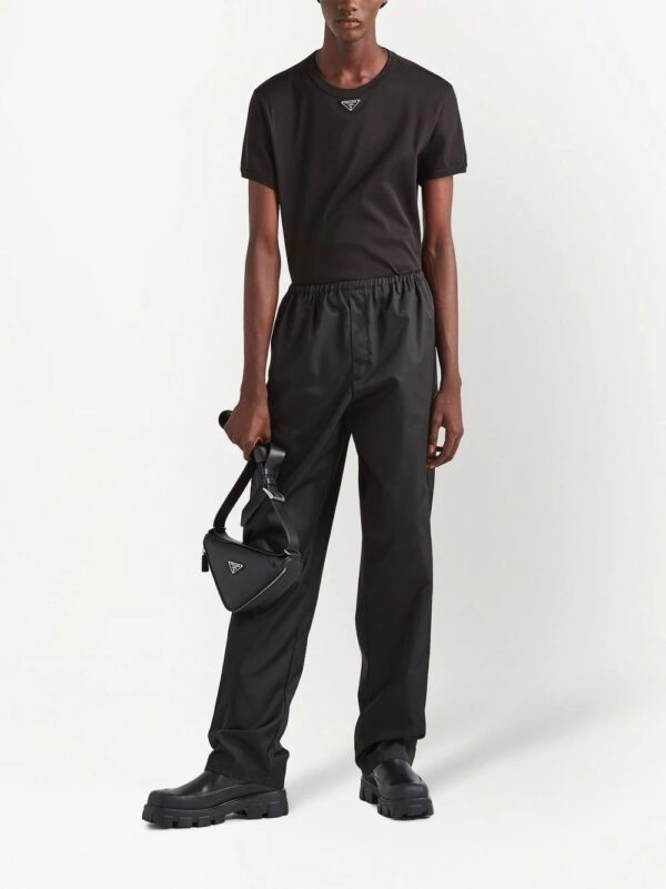 Prada  triangle-logo cotton T-shirt - Image 2