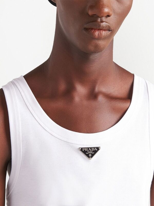 Prada  logo plaque tank top - Image 4