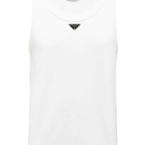 Prada  logo plaque tank top