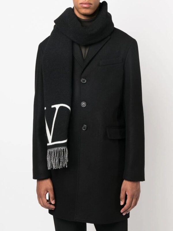 Valentino Garavani  VLogo fringed scarf - Image 2