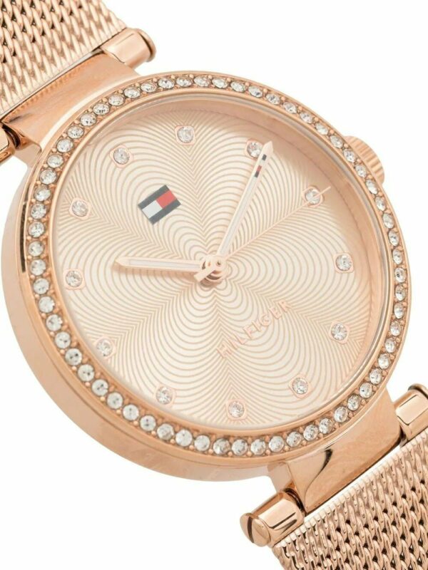 Tommy Hilfiger  crystal embellished round watch - Image 3