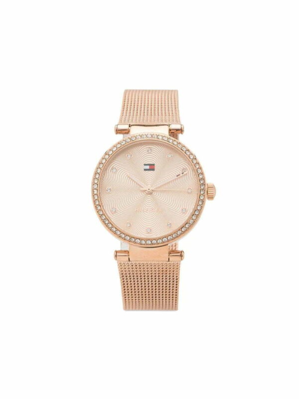 Tommy Hilfiger  crystal embellished round watch