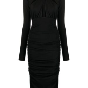 Dolce & Gabbana cut-out draped midi dress