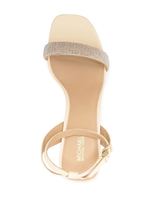 Michael Michael Kors  crystal-embellished leather sandals - Image 4