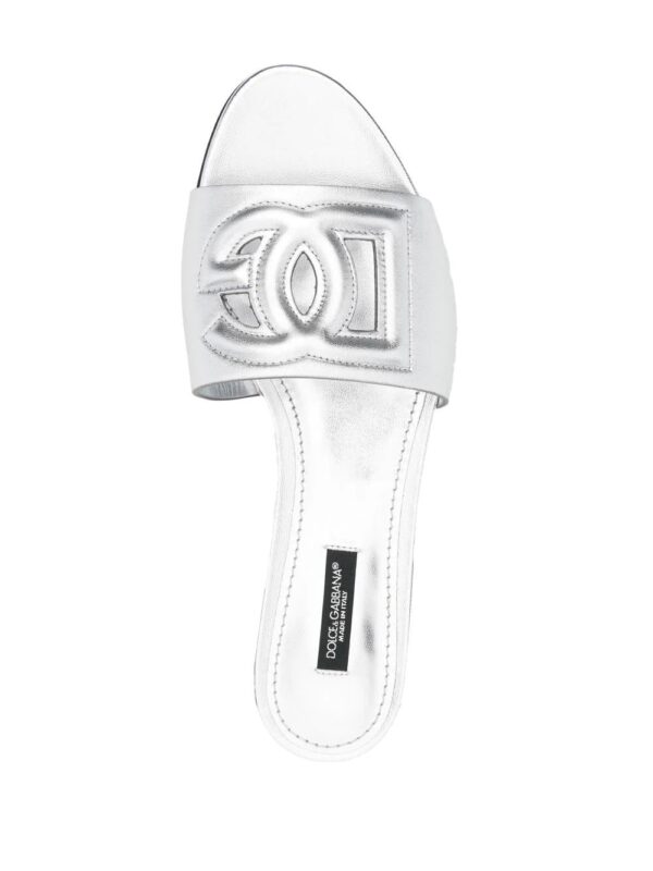 Dolce & Gabbana  3D logo flat sandals - Image 4