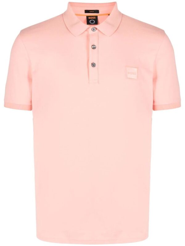 BOSS  embroidered-logo polo shirt