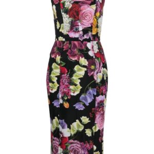 Dolce & Gabbana all-over floral-print midi dress