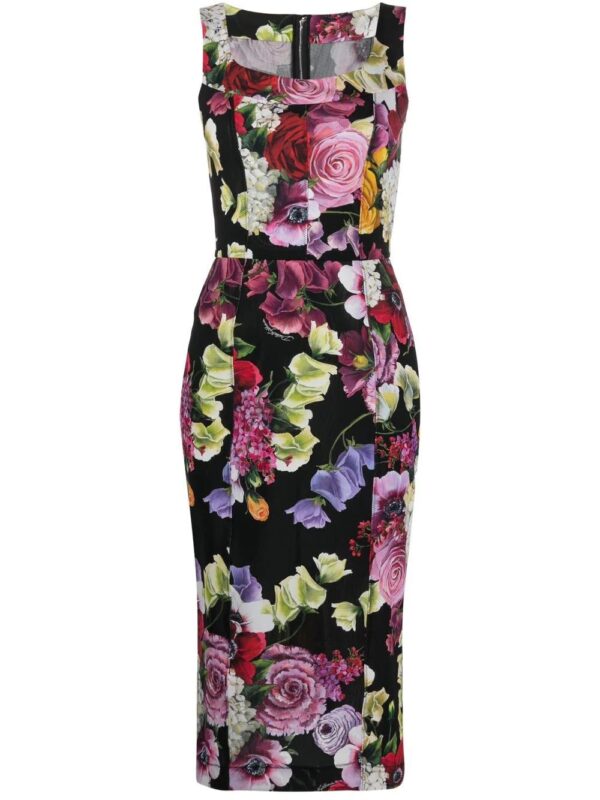 Dolce & Gabbana  all-over floral-print midi dress