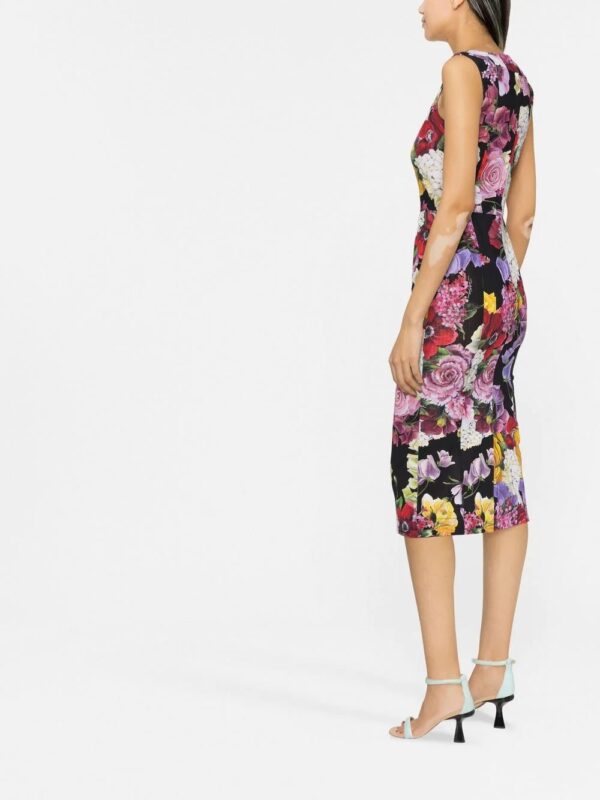 Dolce & Gabbana  all-over floral-print midi dress - Image 3
