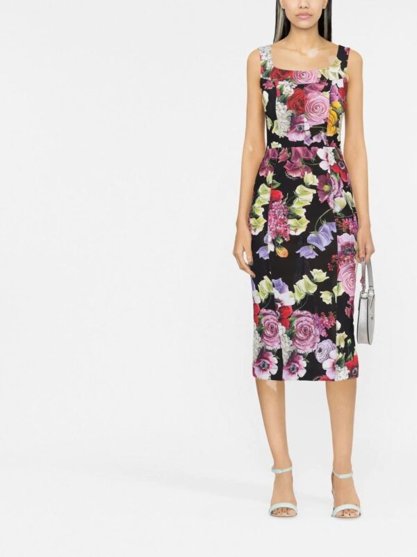 Dolce & Gabbana  all-over floral-print midi dress - Image 2