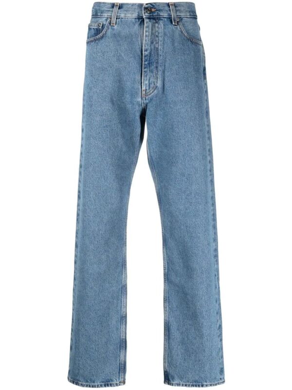 Off-White  mid-rise wide-leg jeans