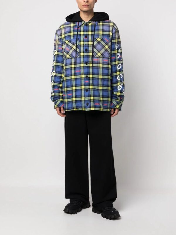 Off-White  plaid-check shirt jacket - Image 2