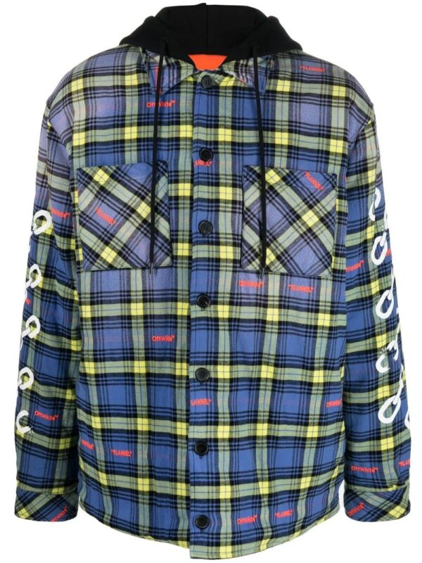 Off-White  plaid-check shirt jacket