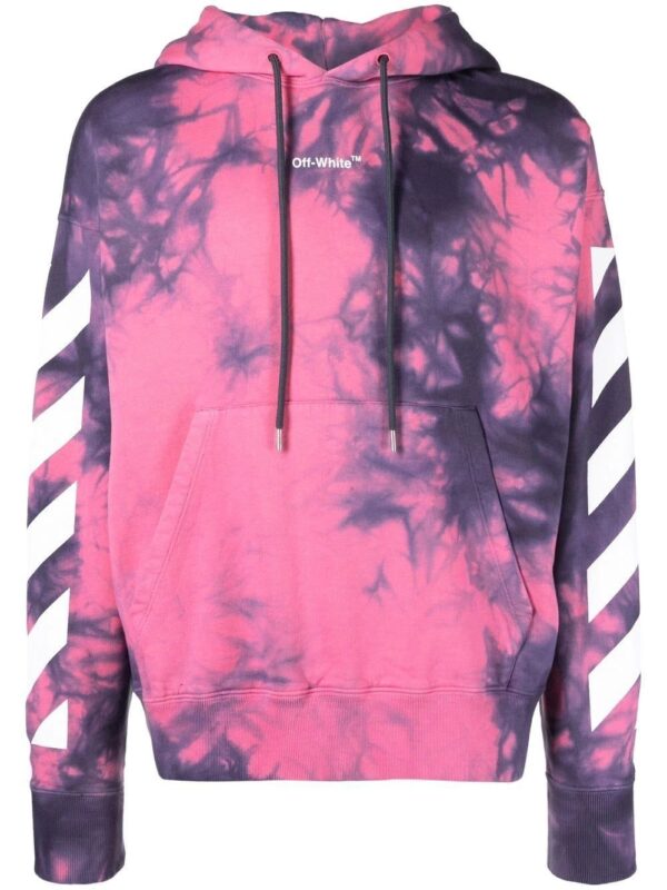 Off-White  Arrows tie-dye hoodie