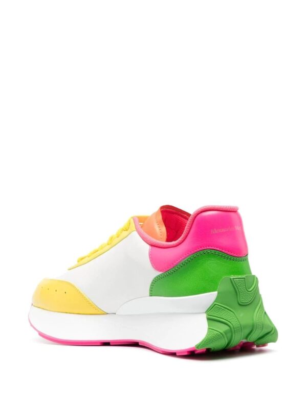 Alexander McQueen  colour-block flatform sneakers - Image 3
