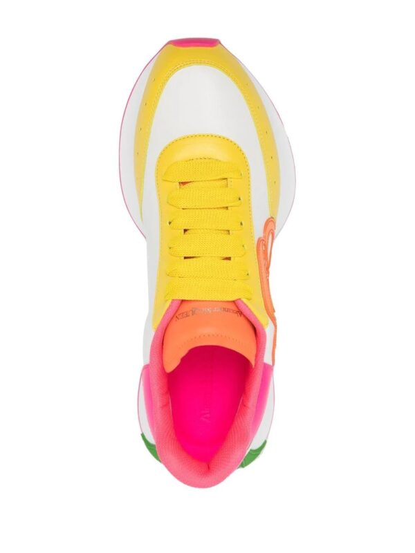 Alexander McQueen  colour-block flatform sneakers - Image 4