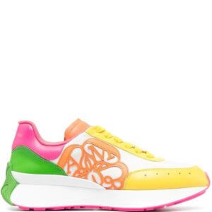 Alexander McQueen  colour-block flatform sneakers