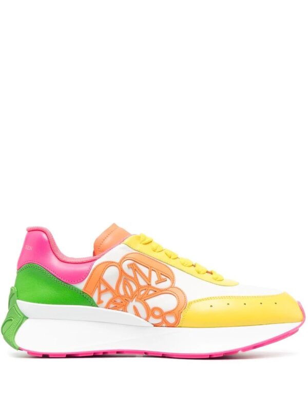 Alexander McQueen  colour-block flatform sneakers