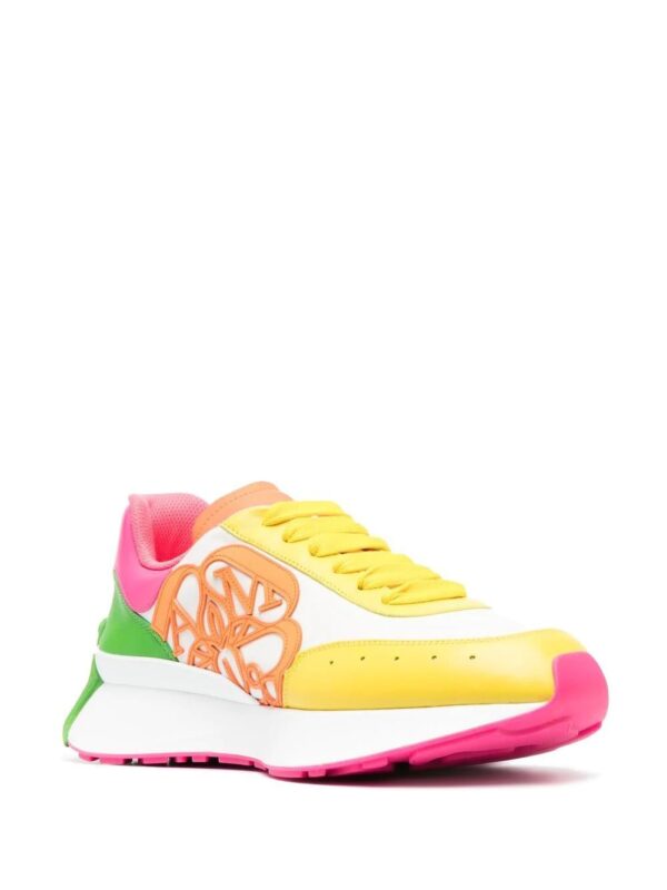 Alexander McQueen  colour-block flatform sneakers - Image 2