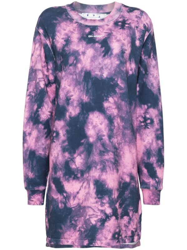 Off-White Arrows tie-dye sweatshirt dress