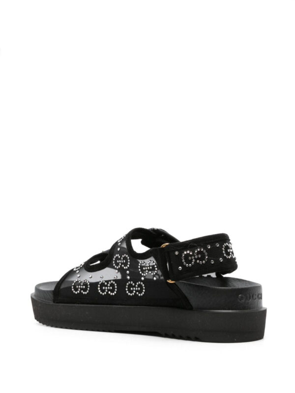 Gucci  GG crystal-embellished mesh sandals - Image 3