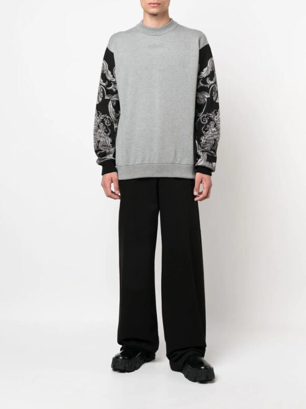 Versace  embroidered-logo long-sleeve sweatshirt - Image 2