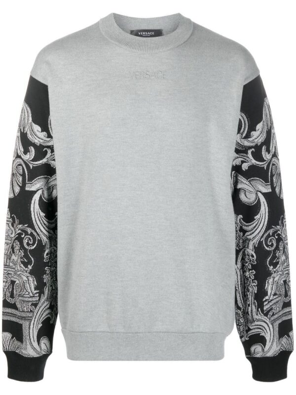 Versace  embroidered-logo long-sleeve sweatshirt